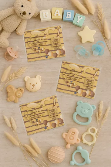 Çikolatalı Kalp Açacak Magnet | Yeni Doğan, Doğum Günü, Baby Shower Hediyesi