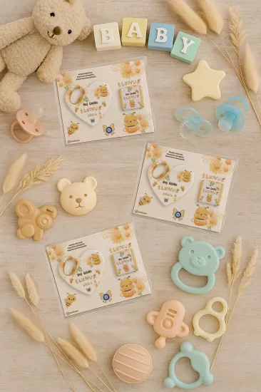 Çikolatalı Kalp Açacak Magnet | Yeni Doğan, Doğum Günü, Baby Shower Hediyesi