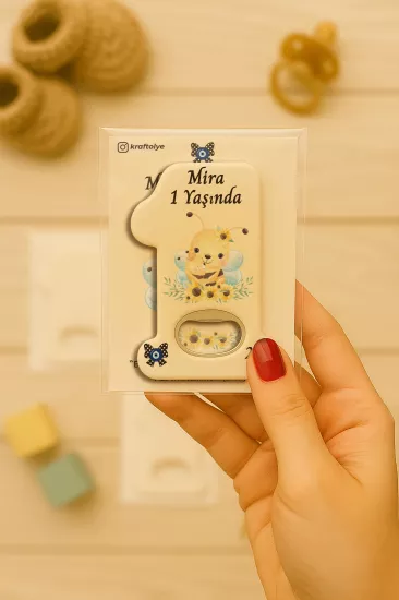 Kişiye Özel 1 Yaş Açacak Magnet