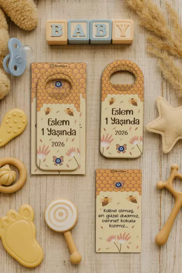 Kişiye Özel Kartlı Uzun Açacak Magnet | Bebek ve Özel Gün Hediyelikleri
