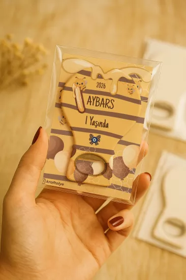 Jelatin Kartlı Bebek Hediyesi Balon Açacak Magnet | Baby Shower – Doğum Günü – Diş Buğdayı