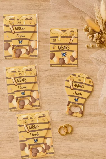 Jelatin Kartlı Bebek Hediyesi Balon Açacak Magnet | Baby Shower – Doğum Günü – Diş Buğdayı