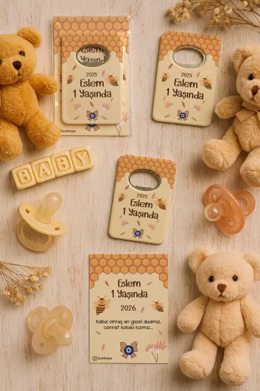 Kartlı Açacak Magnet | Bebek ve Baby Shower Hediyesi