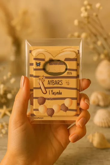 Kartlı Açacak Magnet | Bebek ve Baby Shower Hediyesi