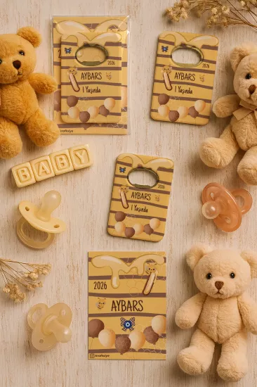 Kartlı Açacak Magnet | Bebek ve Baby Shower Hediyesi