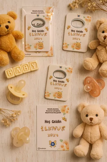 Kartlı Açacak Magnet | Bebek ve Baby Shower Hediyesi
