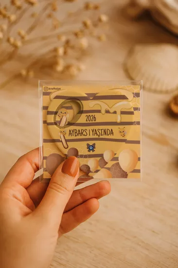 Kartlı Kalp Açacak Magnet | Bebek & Özel Gün Hediyesi