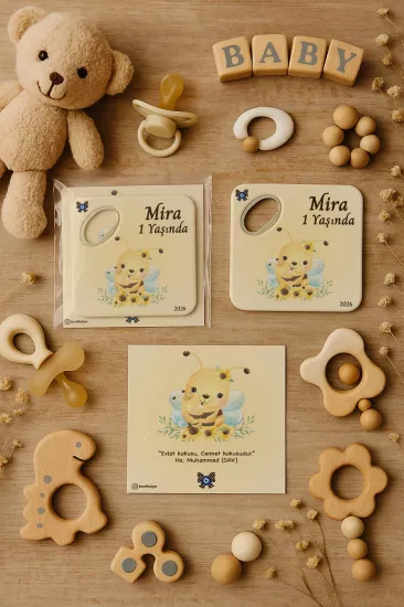 Doğum Günü & Baby Shower Dikdörtgen Açacak Magnet