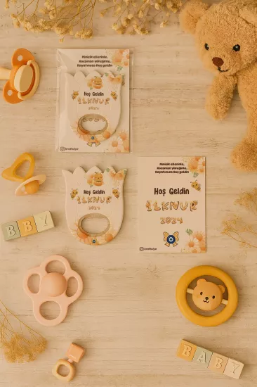 Bebek & Doğum Günü Kartlı Lale Açacak