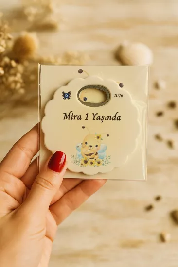 Kartlı Papatya Bardak Altlığı Açacak Magnet