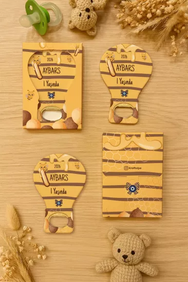 Kutulu Balon Açacak Magnet – Yeni Doğan, Baby Shower, Doğum Günü, Diş Buğdayı Hediyesi