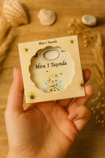 Kutulu Papatya Bardak Altlığı Açacak Magnet