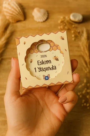 Kutulu Papatya Bardak Altlığı Açacak Magnet