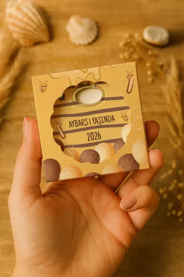 Kutulu Papatya Bardak Altlığı Açacak Magnet