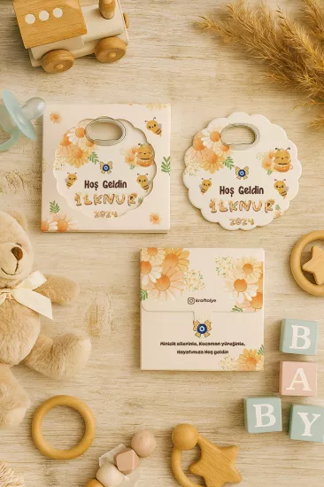 Kutulu Papatya Bardak Altlığı Açacak Magnet