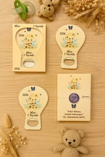 Mühürlü Kutulu Balon Açacak Magnet – Yeni Doğan, Doğum Günü, Baby Shower, Diş Buğdayı Hediyesi