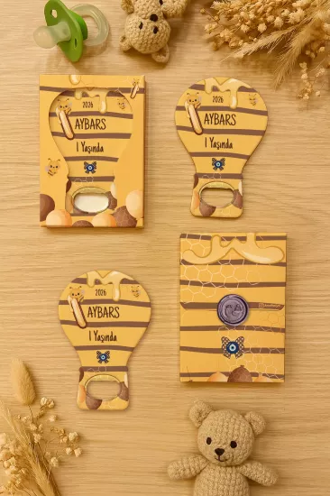 Mühürlü Kutulu Balon Açacak Magnet – Yeni Doğan, Doğum Günü, Baby Shower, Diş Buğdayı Hediyesi