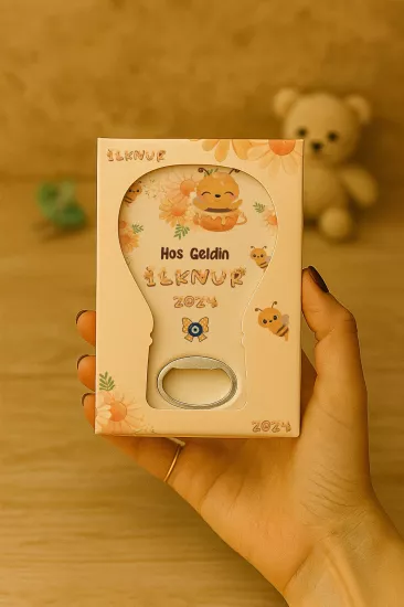 Mühürlü Kutulu Balon Açacak Magnet – Yeni Doğan, Doğum Günü, Baby Shower, Diş Buğdayı Hediyesi