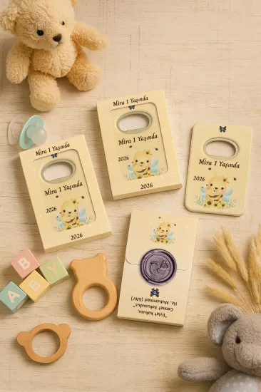 Mühürlü Açacak Magnet – Bebek Hediyesi