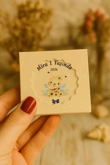 Kişiye Özel Mühürlü Kutulu Kapak Açacak Magnet