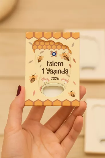 Mühürlü Ayak İzi Magnet | Bebek Hediyelikleri