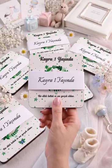 Bebek & Doğum Günü Ahşap Bardak Altlıkları