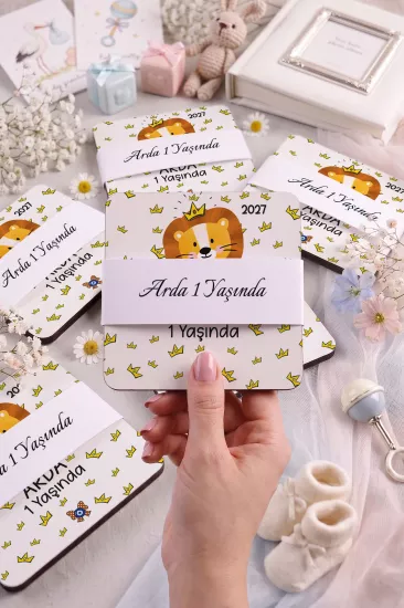 Bebek & Doğum Günü Ahşap Bardak Altlıkları