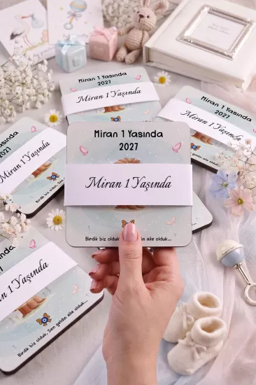 Bebek & Doğum Günü Ahşap Bardak Altlıkları