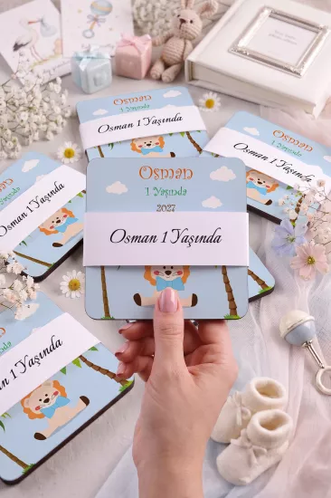 Bebek & Doğum Günü Ahşap Bardak Altlıkları