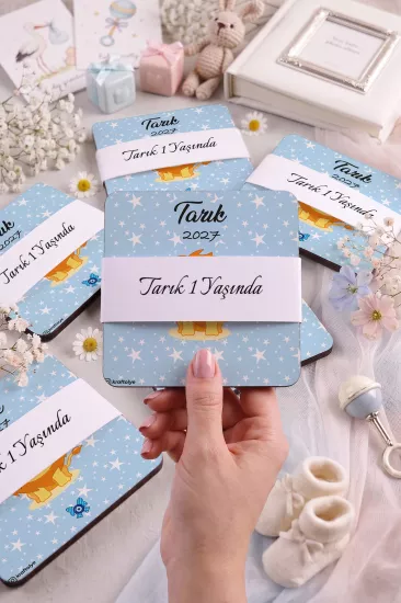 Bebek & Doğum Günü Ahşap Bardak Altlıkları