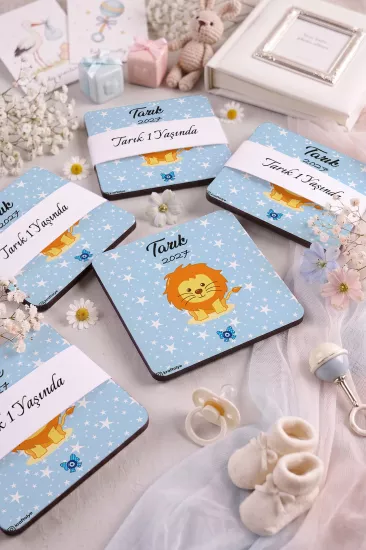 Bebek & Doğum Günü Ahşap Bardak Altlıkları