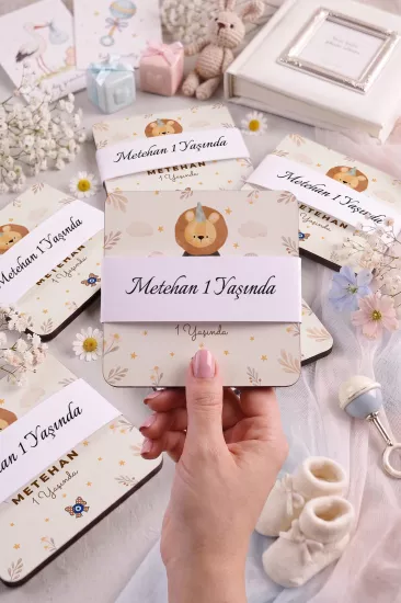 Bebek & Doğum Günü Ahşap Bardak Altlıkları