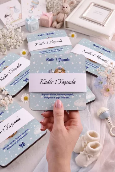 Bebek & Doğum Günü Ahşap Bardak Altlıkları