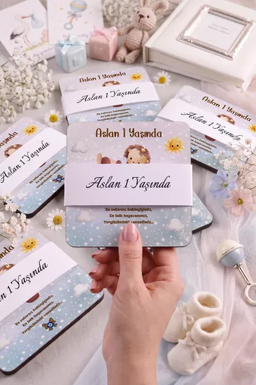 Bebek & Doğum Günü Ahşap Bardak Altlıkları