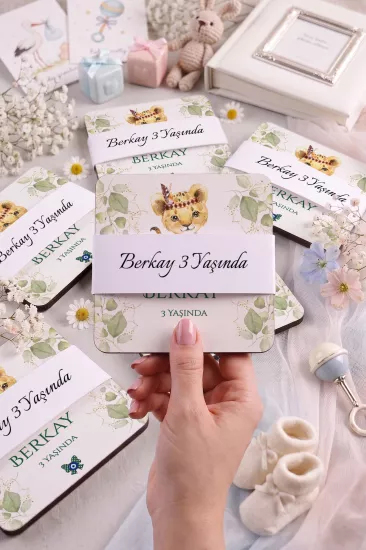 Bebek & Doğum Günü Ahşap Bardak Altlıkları