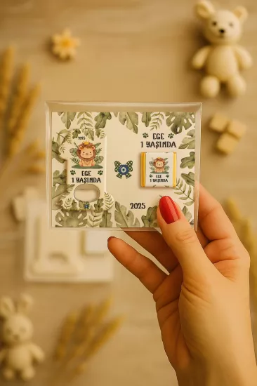 1 Yaş Açacak Magnet ve Madlen Çikolata | Bebek Hediyesi