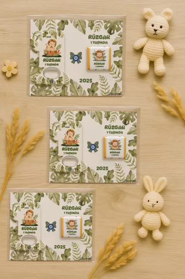 1 Yaş Açacak Magnet ve Madlen Çikolata | Bebek Hediyesi