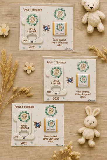 1 Yaş Açacak Magnet ve Madlen Çikolata | Bebek Hediyesi