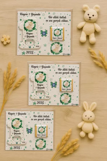 1 Yaş Açacak Magnet ve Madlen Çikolata | Bebek Hediyesi