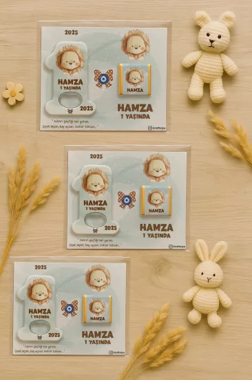 1 Yaş Açacak Magnet ve Madlen Çikolata | Bebek Hediyesi