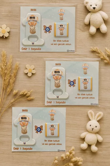 1 Yaş Açacak Magnet ve Madlen Çikolata | Bebek Hediyesi