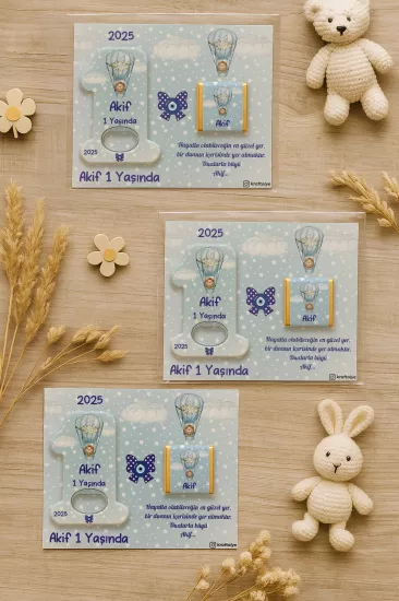 1 Yaş Açacak Magnet ve Madlen Çikolata | Bebek Hediyesi