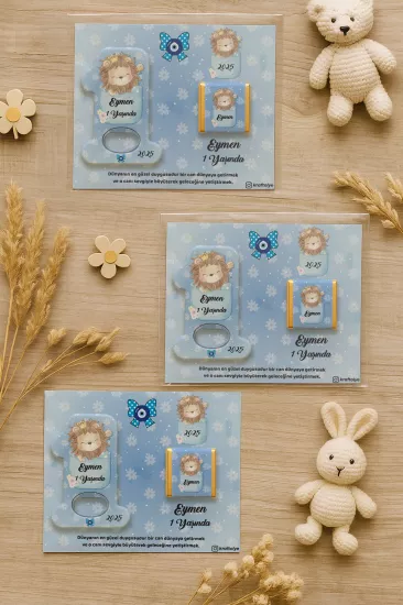 1 Yaş Açacak Magnet ve Madlen Çikolata | Bebek Hediyesi