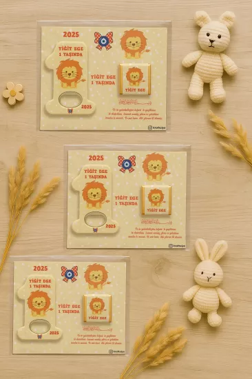 1 Yaş Açacak Magnet ve Madlen Çikolata | Bebek Hediyesi