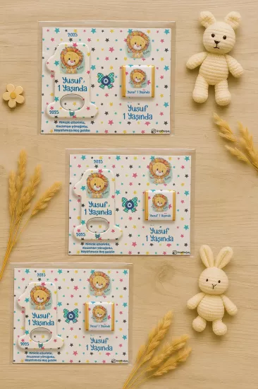 1 Yaş Açacak Magnet ve Madlen Çikolata | Bebek Hediyesi