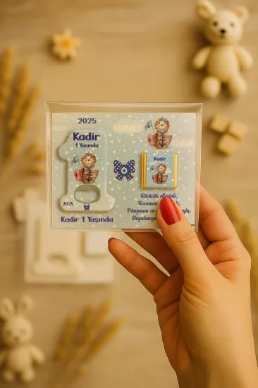 1 Yaş Açacak Magnet ve Madlen Çikolata | Bebek Hediyesi