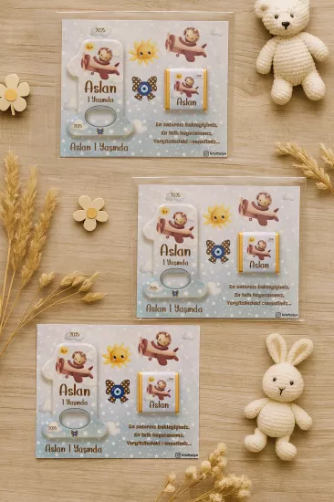 1 Yaş Açacak Magnet ve Madlen Çikolata | Bebek Hediyesi
