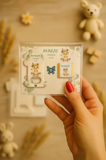 1 Yaş Açacak Magnet ve Madlen Çikolata | Bebek Hediyesi