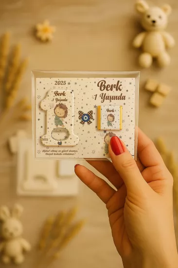 1 Yaş Açacak Magnet ve Madlen Çikolata | Bebek Hediyesi