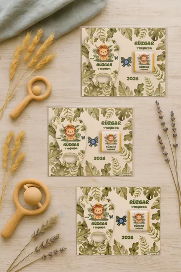 Yeni Doğan Bebek, Doğum Günü, Baby Shower, Diş Buğdayı Hediyesi Çikolatalı Ayak İzi Açacak Magnet